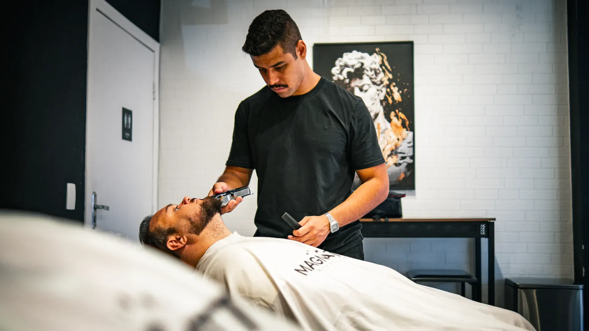 Acabamento de corte masculino feito na Magnatto